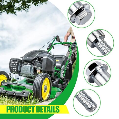 3 Pack M110801 Wheel Axle Screw, Compatible with John Deere 14SE 14SB 14PZ JA65 JE75 JX753 Walk-Behind Mowers, Heavy-Duty Replacement Part in Saudi Arabia