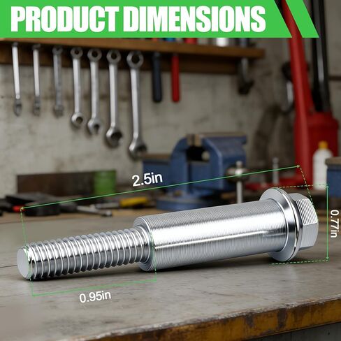 3 Pack M110801 Wheel Axle Screw, Compatible with John Deere 14SE 14SB 14PZ JA65 JE75 JX753 Walk-Behind Mowers, Heavy-Duty Replacement Part in Saudi Arabia
