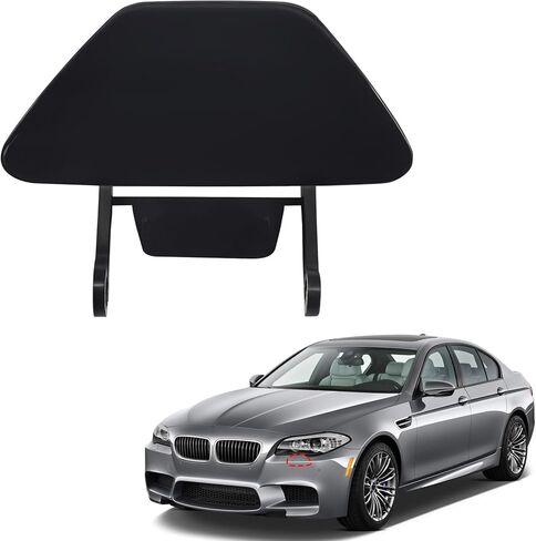TOPUS Front Bumper Headlight Washer Nozzle Cover Cap for BMW 5 Series F10 F18 528i 535i 550i Sedan 2011 2012 2013 51117246869 51117246870 (Right Passenger Side) in Kuwait