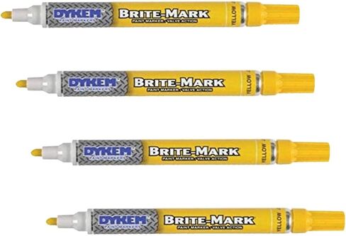 DYKEM 8030-8404 Brite-Mark Marker, Regular Line, Yellow in Saudi Arabia