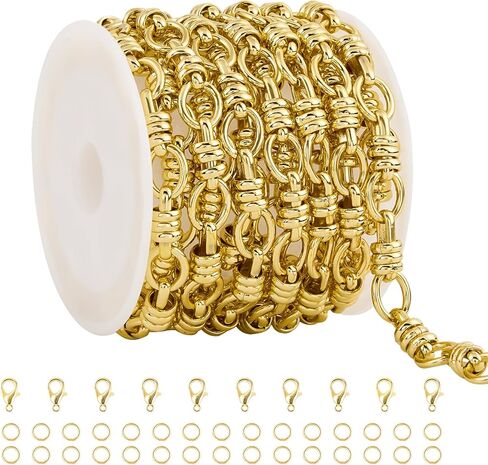 GTVOODX Sliver Chain Bulk for Jewelry Making Iron Oval Link Metal Chains for Craft DIY Necklace Bracelet Jewelry Making Supplies in Saudi Arabia