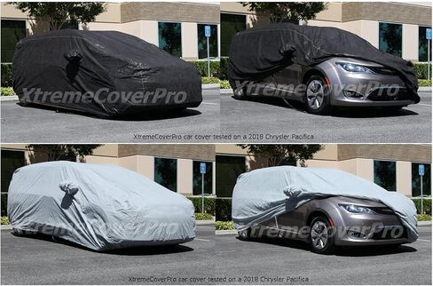 Car Cover fits 2005 2006 2007 2008 2009 2010 2011 Chrysler Town & Country XTREMECOVERPRO Diamond Series Grey with Cable and Lock kit in Kuwait