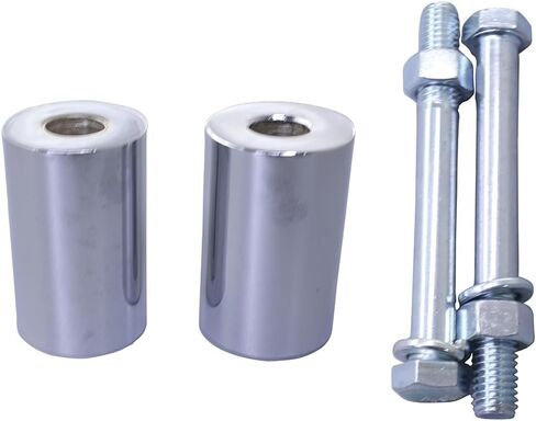 2'' Rise Handlebar Risers - 1-1/4'' Handlebars Clamp Brackets Fit For Harley Touring Sportster Softail (Chrome) in Kuwait