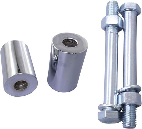 2'' Rise Handlebar Risers - 1-1/4'' Handlebars Clamp Brackets Fit For Harley Touring Sportster Softail (Chrome) in Kuwait
