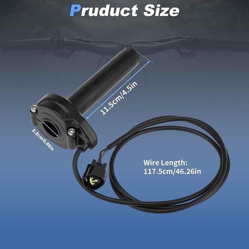طقم مقبض الخانق 7/8 بوصة 22 مم بديل كابل مقابض الخانق لـ Sur-Ron Light Bee X/S L1E لـ Segway X160 X260 لـ E-Ride Pro S SS 1.0 2.0 E-Bike أسود in Kuwait