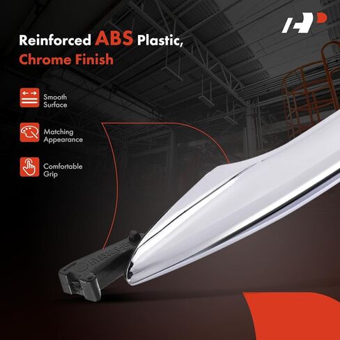 A-Premium Front Right Passenger Side Exterior Door Handle Compatible with Hyundai Elantra 2011-2015 Sedan, Elantra Coupe 2013-2014, Chrome, Replace# 82661-3X010 in Kuwait