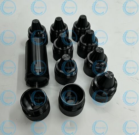 1.375X24 Black Stainless Steel Cover Cones with Cleaning Chamber & 1/2&5/8-24 Hose Inlet（12-Pack） in Saudi Arabia