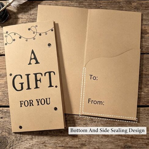 Money Cards for Cash Gift with Envelopes Set - 3.5 x 7.25 Inch Money Envelopes for Cash with Enclosed Slots and Secure Card Holder for Birthday, Graduations, Weddings, Business in Saudi Arabia