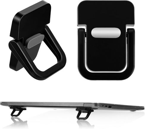 2 Pack Keyboard Riser, Adjustable Foldable Portable Keyboard Stand with 2 Angle Settings, Self-Adhesive Laptop Feet for Most Keyboards, Ergonomic Laptop Riser Feet for Desk in Kuwait