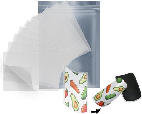 A4 PET Sublimation Film 8.3" x 11.7" 3D Heat Transfer Film Matte Clear PreTreat Sheets Sublimation Transfer Paper for Keycaps Phone cases T-shirts Tumblers Mugs (50 Shhets) in Saudi Arabia