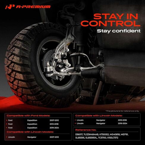 A-Premium 2 × وصلات شريط التثبيت الخلفية، متوافقة مع Ford Expedition وLincoln Navigator، 2007-2024 in Kuwait