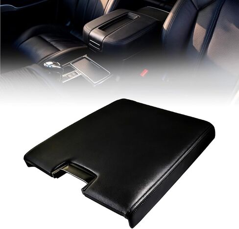 غطاء مسند ذراع وحدة التحكم المركزية باللون الأسود مع مزلاج متوافق مع 2007-2013 Chevy Tahoe Avalanche 2008-2014 Silverado GMC Yukon(XL) Sierra 1500 2500 3500 غطاء وحدة التحكم المركزية يستبدل 924835 in Kuwait