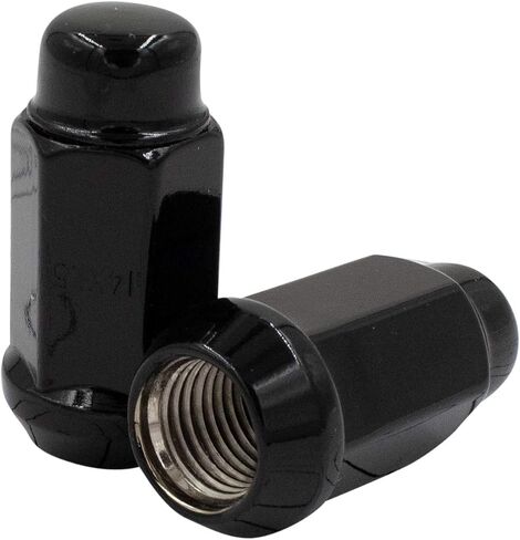 Wheel Accessories Parts 24 Pcs Aftermarket Black Hex Lug Nuts Bulge Acorn Lug Nut 1.75 Inch Long Cone Seat 19mm 3/4 19mm Hex M14 x 1.50 Chevy Silverado GMC Sierra Ford F150 Dodge Ram in Saudi Arabia