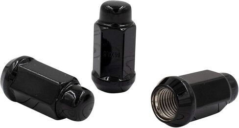Wheel Accessories Parts 24 Pcs Aftermarket Black Hex Lug Nuts Bulge Acorn Lug Nut 1.75 Inch Long Cone Seat 19mm 3/4 19mm Hex M14 x 1.50 Chevy Silverado GMC Sierra Ford F150 Dodge Ram in Saudi Arabia