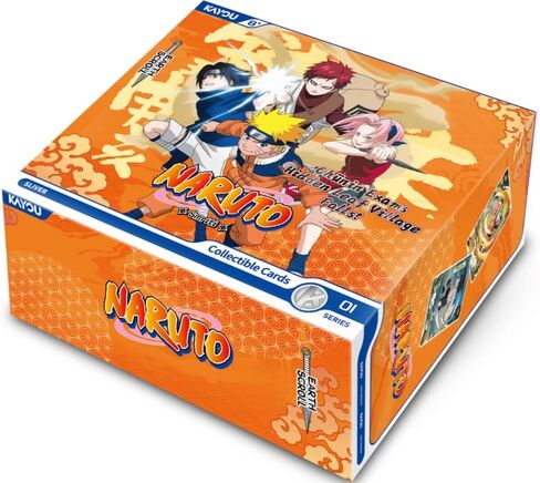 KAYOU Naruto Collectible Cards Earth Scroll Series 1, English NA Edition Booster Box with PR Card in Saudi Arabia