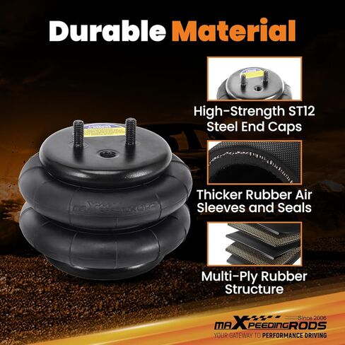 maXpeedingrods 5000 lbs Rear Air Suspension Bags Kit, for Ford E-250 Cutaway 2007-2008, E33 Class A Motorhome 1992-1996, E-350 Class C Motorhome/Cutaway DRW 1992-2022, Air Helper Spring Kit in Kuwait