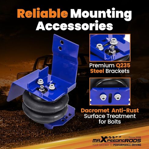 maXpeedingrods 5000 lbs Rear Air Suspension Bags Kit, for Ford E-250 Cutaway 2007-2008, E33 Class A Motorhome 1992-1996, E-350 Class C Motorhome/Cutaway DRW 1992-2022, Air Helper Spring Kit in Kuwait