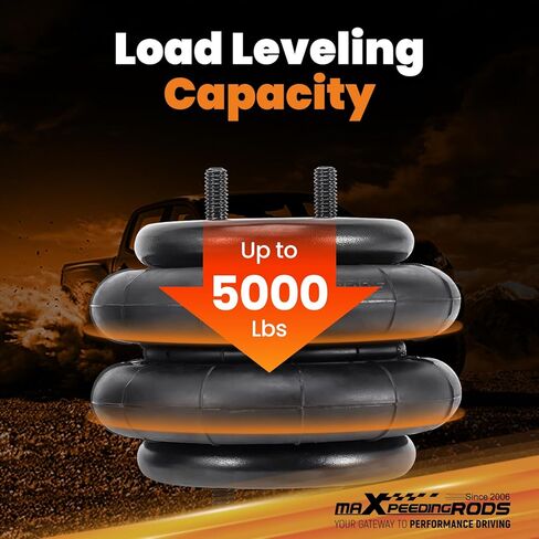 maXpeedingrods 5000 lbs Rear Air Suspension Bags Kit, for Ford E-250 Cutaway 2007-2008, E33 Class A Motorhome 1992-1996, E-350 Class C Motorhome/Cutaway DRW 1992-2022, Air Helper Spring Kit in Kuwait