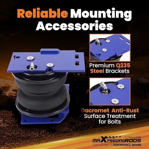 طقم أكياس تعليق هوائي خلفي من maxpeedingrods 5000 رطل لسيارة Toyota Tacoma 4WD 2005-2023 Tacoma RWD 2016-2023 Tacoma Prerunner RWD 2005-2012 طقم زنبرك مساعد الهواء in Kuwait