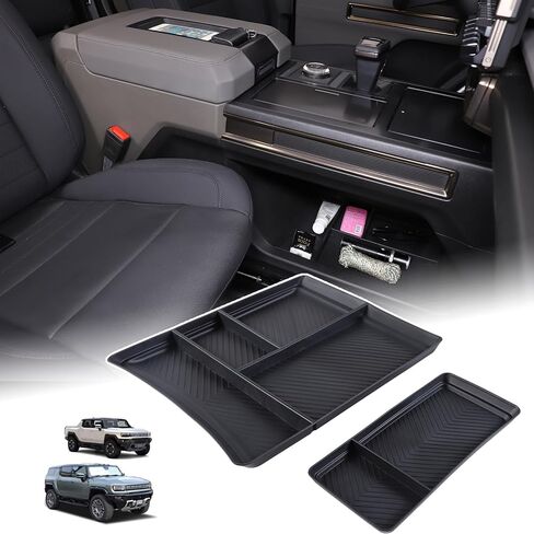 لملحقات Hummer EV وحدة التحكم السفلية منظم مسند الذراع مجموعة صينية SUV بيك اب ABS وحدات التحكم المركزية صينية صندوق تخزين ومنظم مسند الذراع متوافق مع Hummer EV 2023-2025 in Kuwait