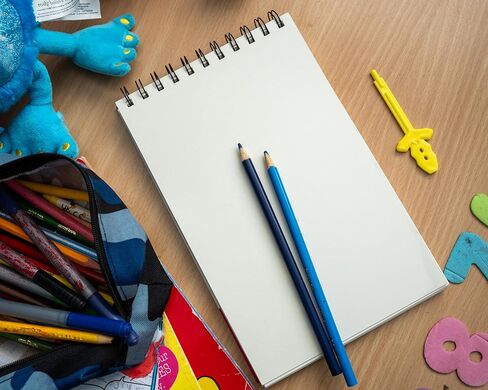 Learning Owl Sketch Pads for Kids, 6x9 inch, 100 Pages, 4 Pack Children Drawing Pads, Spiral Bound Sketch Books, Blank Art Pads for Drawing and Coloring, Doodle Paper Pads in Saudi Arabia