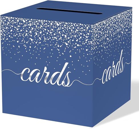 Rose Gold Cards Box for Birthday, Wedding, Bridal or Baby Shower, Graduation, Anniversaries, Engagement Party Decorations Supplies Money and Cards Receiving Box in Kuwait