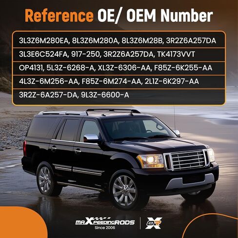 مجموعة سلسلة توقيت المحرك maxpeedingrods ومضخة مياه، مضخة زيت، كام فيزر، صمامات VVT لسيارة Ford Expedition F150 F250 F350 Super Duty لسيارة Lincoln Navigator 2005-2010 5.4L V8 محرك 3 صمامات 3R2Z-6A257-DA in Kuwait