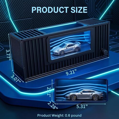 Desktop Wind-Tunnel Simulation - Mini Aerodynamic 1:64 diecast Cars Display Showcase for Car Enthusiasts & Collectors in Kuwait