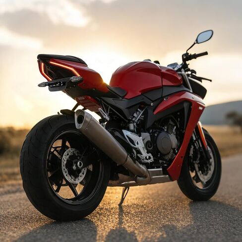 مزيل حاجز الدراجة النارية للنينجا ZX-10R ZX1000 2017-2026، دعامة لوحة الترخيص مع ضوء LED، حامل لوحة ترخيص مرتب بذيل الدراجة النارية in Kuwait