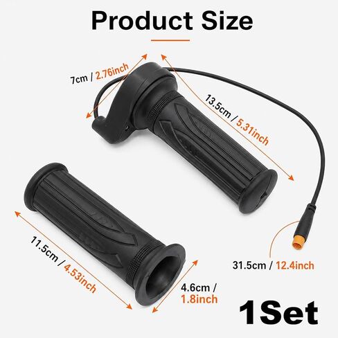 1 Set Full Twist Throttle,E Bike Mods,3 Pin Full Twist Throttle,Suitable for Full Twist Throttle Electric Bicycles,Scooters,Motorcycles and Power Sports Vehicles Full Twist Throttle 3 Pin in Saudi Arabia