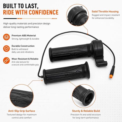 1 Set Full Twist Throttle,E Bike Mods,3 Pin Full Twist Throttle,Suitable for Full Twist Throttle Electric Bicycles,Scooters,Motorcycles and Power Sports Vehicles Full Twist Throttle 3 Pin in Saudi Arabia