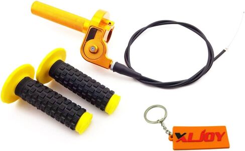 CNC Aluminum Twist Throttle Grips Cable For Suzuki RM 80 85 125 250 Pit Dirt Bike in Saudi Arabia