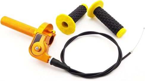 CNC Aluminum Twist Throttle Grips Cable For Suzuki RM 80 85 125 250 Pit Dirt Bike in Saudi Arabia