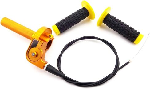 CNC Aluminum Twist Throttle Grips Cable For Suzuki RM 80 85 125 250 Pit Dirt Bike in Saudi Arabia