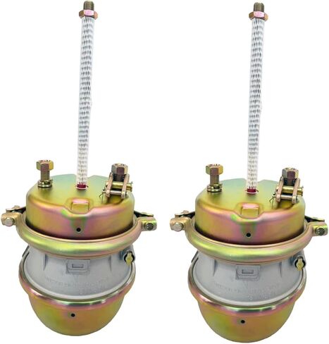 GBK Pair of 2 Type 30/30 Long Stroke Air Brake Chamber T3030L, 3" Extra Long Stroke, 13" Fully Threaded Push Rod - Sealed Bottom Anti-Corrosion Design, Replaces for Heavy Duty Truck & Trailer Axles in Saudi Arabia