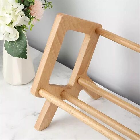 Bookshelf Desktop Hollow Out Bookshelf Wooden Storage Organizer Display Rack for Living Room Home Office in Saudi Arabia