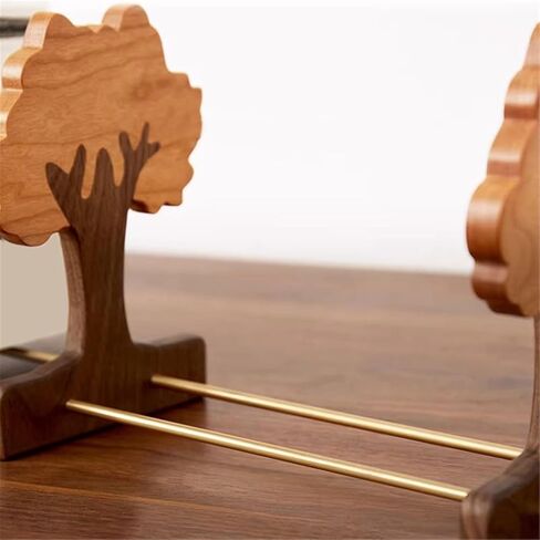 Bookshelf Simple Tree Open Dual Zone Bookshelf Retractable Home Wooden Desktop Storage Shelf for Living Room Home Office in Saudi Arabia