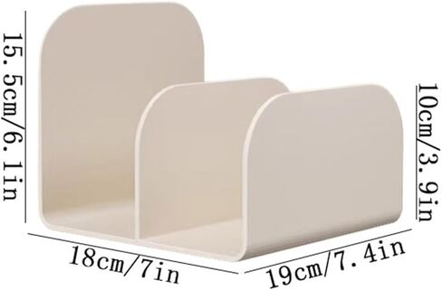 Bookshelf Minimalist PP Desktop Storage Shelf Divided Design Small Bookshelf for Living Room Home Office in Saudi Arabia