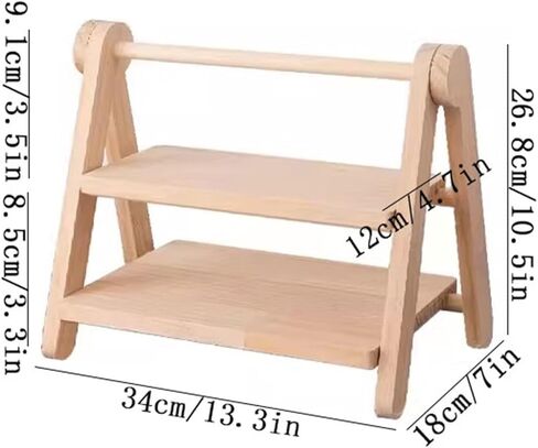 Bookshelf Tabletop Multifunctional Storage Rack Wooden Simple Double Layer Bookshelf for Living Room Home Office in Saudi Arabia