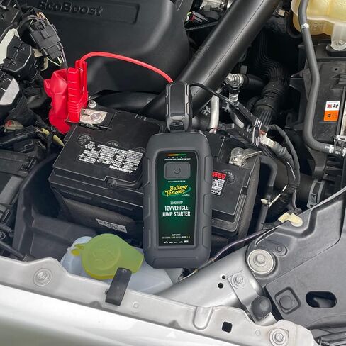بطارية Tender Jump N Start 1500 AMP Jump Starter، بنك طاقة 12000 مللي أمبير في الساعة + حزام طرفي حلقي لبدء القفز 12 فولت - دراجة نارية، ATV، UTV، قارب، رياضات الطاقة in Kuwait