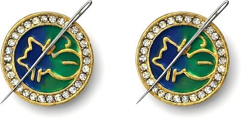 2Pack Magnetic Needle Minder for Embroidery, Cute Enamel Cat Needle Minder Magnet for Cross Stitch & Needlepoint, Strong Magnetic Needle Holder for Sewing Projects in Saudi Arabia