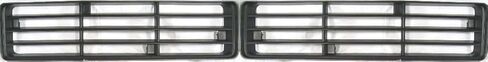 Compatible with 91-93 Ramcharger & D150 D250 D350 Truck Front Upper Grille Insert SET PAIR in Saudi Arabia