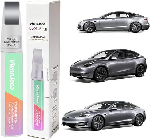 Car Touch Up Paint for Tesla(Deep Blue Metallic(PPSB)) Upgraded 3rd Generation Car Paint Scratch Repair Kit Pen Tip and Brush 2-in-1 Scratch Repair with 2 Applicators and 4 Repair Papers in Saudi Arabia