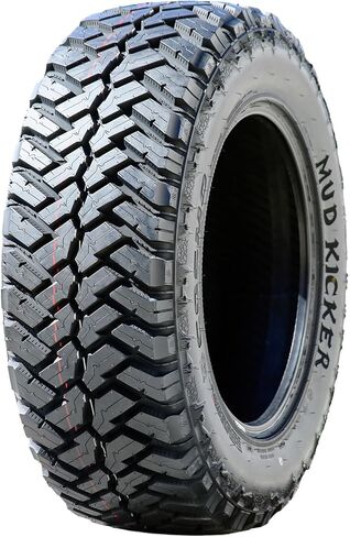 إطارات كوزمو Mud Kicker M/T Mud Off-Road Light Truck Radial Tire-33X12.50R18LT 33X12.50X18 33X12.50-18 122Q نطاق التحميل F LRF 12-Ply BSW جدار جانبي أسود in Kuwait