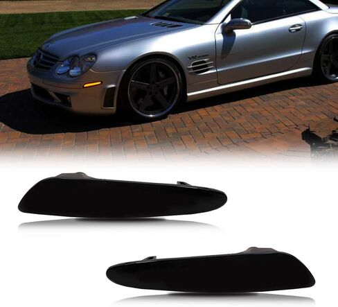 Clear Lens Amber Led Front Bumper Side Marker Light Lamp Kit For 2003 2004 2005 2006 Mercedes-Benz W211 E320 E500 E55 E-Class in Kuwait