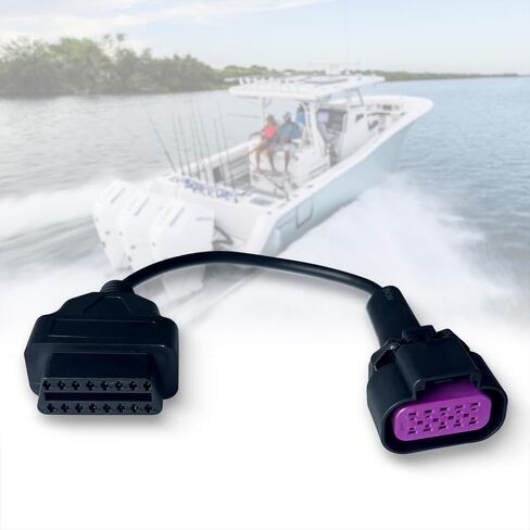 DTS لـ Mercury لـ Mercruiser Marine Diagnostic Obd2 محول 10 Pin Cable استبدال لـ Jaltest JDC617A in Kuwait