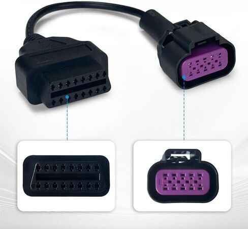DTS لـ Mercury لـ Mercruiser Marine Diagnostic Obd2 محول 10 Pin Cable استبدال لـ Jaltest JDC617A in Kuwait