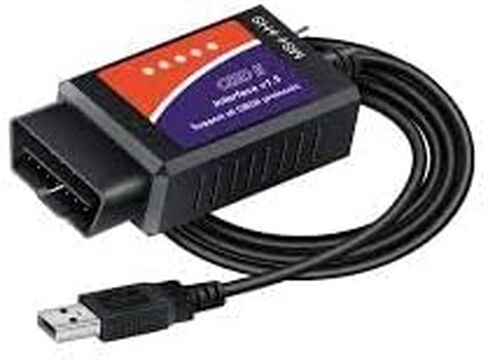أداة تشخيص كابل OBD2 إلى USB، الماسح الضوئي لقارئ الرمز OBD2، واجهة USB، محول USB إلى محول USB، موصل Obd2، مسح ضوئي للسيارات لـ GM Chevy Ford Toyota Honda Car SUV Pickup لأجهزة الكمبيوتر المحمول in Kuwait
