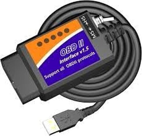 أداة تشخيص كابل OBD2 إلى USB، الماسح الضوئي لقارئ الرمز OBD2، واجهة USB، محول USB إلى محول USB، موصل Obd2، مسح ضوئي للسيارات لـ GM Chevy Ford Toyota Honda Car SUV Pickup لأجهزة الكمبيوتر المحمول in Kuwait
