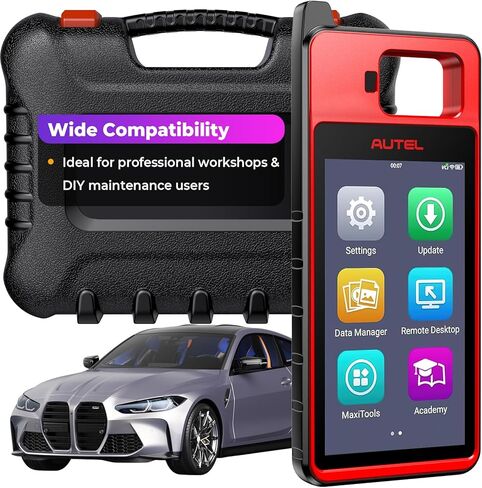 Autel Scanner KM100(E)، أداة مسح ضوئي تشخيصي OBD2 مع تحديثات مجانية مدى الحياة، قارئ رمز احترافي مع أجهزة سريعة 10X، مجموعة أدوات تشخيص تلقائي متعددة الاستخدامات للمحترفين ومحترفي الأعمال اليدوية in Kuwait